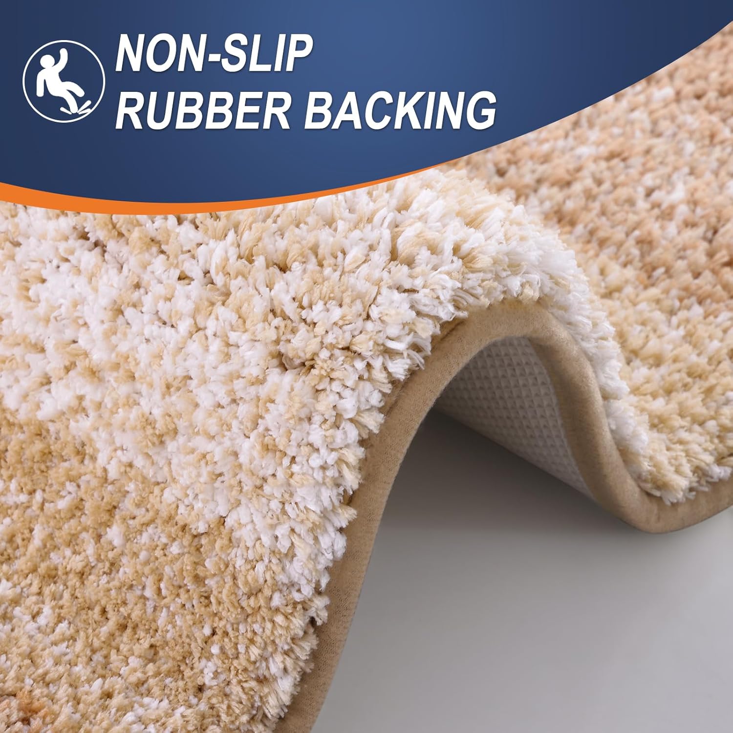 Bathroom Rugs Mat 24x16, Extra Soft Absorbent Microfiber Bath Rugs, Rubber Backing, Quick Dry, Machine Washable Bath Mats for Bathroom Floor, Tub and Shower, Home Decor Accessories
