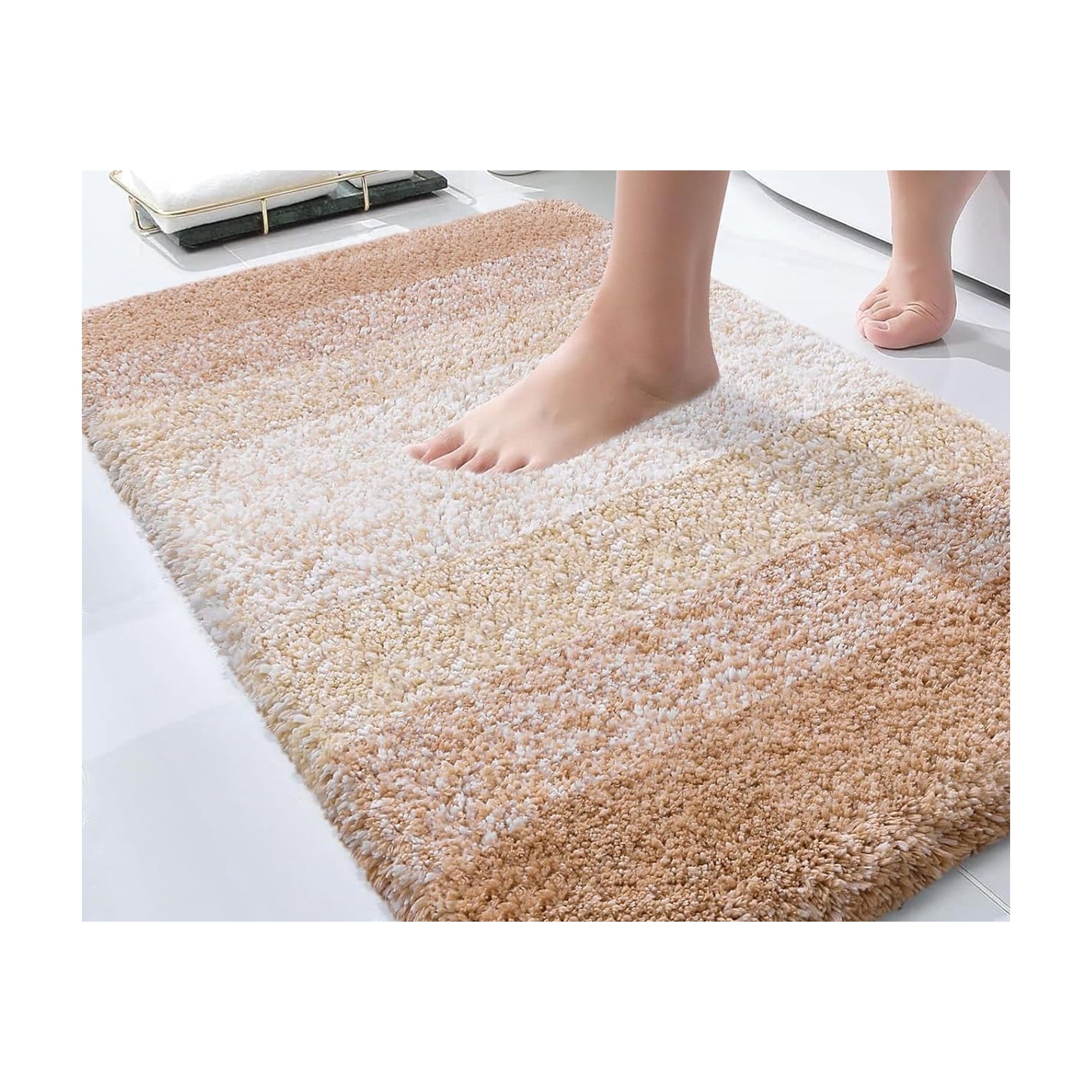 Bathroom Rugs Mat 24x16, Extra Soft Absorbent Microfiber Bath Rugs, Rubber Backing, Quick Dry, Machine Washable Bath Mats for Bathroom Floor, Tub and Shower, Home Decor Accessories